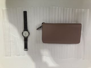 SOUTH LANE STOCKHOLM WATCH, TO ALSO INCLUDE BVEYZI WOMENS LEATHER CARD HOLDER WALLET