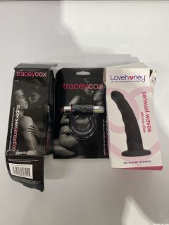 LOVE HONEY SILICONE DILDO & TRACEYCOX SUPER SEX BULLET RING - 18+ ID MAY BE REQUIRED