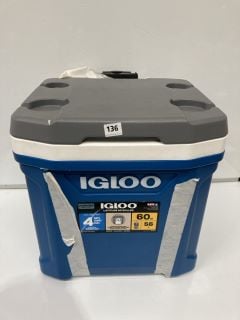 IGLOO 60QT 56L COOL BOX RRP £120