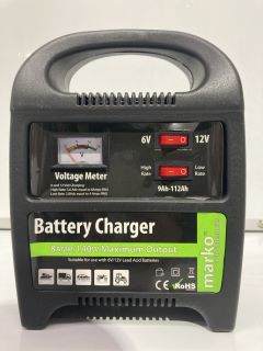 QTY OF ASSORTED CAR ITEMS TO INCLUDE MARKO AUTO ACCESSORIES BATTERY CHARGER