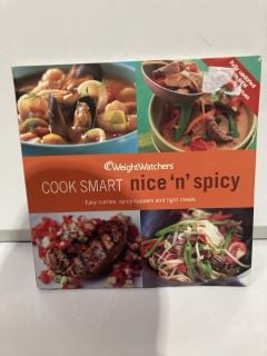 QTY OF ASSORTED COOK BOOKS TO INCLUDE WEIGHT WATCHERS COOK SMART NICE N SPICY