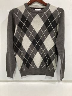 CALVIN KLEIN GOLF PULLOVER SWEATER GREY SIZE S RRP £45