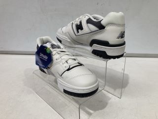 NEW BALANCE 550 WHITE AND GREY SIZE 4.5 JUNIORS UK