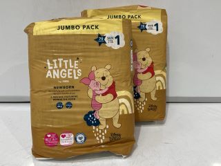 BOX OF ASSORTED ITEMS TO INCLUDE LITTLE ANGELS WINNIE THE POOH NAPPIES