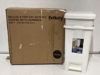 QTY OF ITEMS TO INCLUDE PETLICITY DELUXE 4 TIER CAT ACTIVITY CENTRE