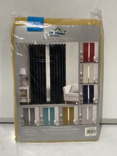 QTY OF ASSORTED ITEMS INCLUDING ZIMEL HOMES RING TOP THERMAL BLACKOUT CURTAINS