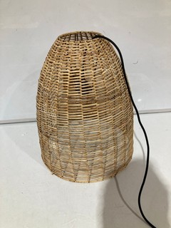 NKUKU NOKO WICKER CONICAL PENDANT NATURAL MEDIUM 47 X 40CM (DIA) NP0802 RRP £175