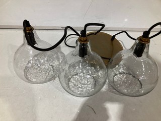 NKUKU ZIVA CLUSTER PENDANT CLEAR ONE SIZE 20X17X17CM ZL0201 RRP £225 & ZIVA CLUSTER PENDANT ZL0101 RRP £225