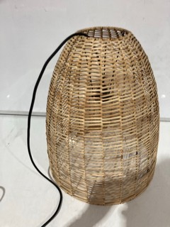 NKUKU NOKO WICKER CONICAL PENDANT NATURAL MEDIUM 47 X 40CM (DIA) NP0802 RRP £175