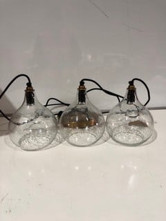 NKUKU ZIVA CLUSTER PENDANT CLEAR ONE SIZE 20 X 17 X 17 CM ZL0201 RRP £225