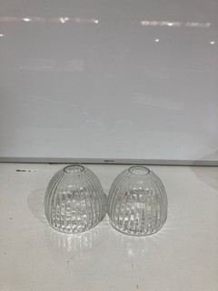 NKUKU OTORO GLASS PENDANT CLEAR ROUND LARGE 32X45CM RRP £250