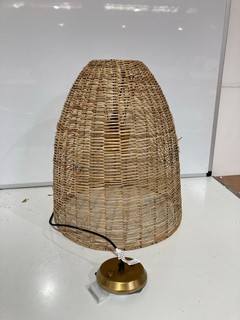 NKUKU NOKO WICKER CONICAL PENDANT NATURAL LARGE 57.5 X 50CM (DIA) NP0803 RRP £175