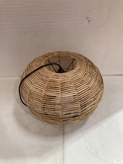 NKUKU NOKO WICKER ROUND PENDANT NATURAL SMALL 29 X 45CM (DIA) NP1001 RRP £175