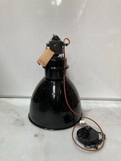 NKUKU OKELLO INDUSTRIAL PENDANT BLACK MEDIUM 54 X 39CM DIA OP1302 RRP £195