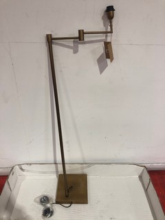 NKUKU KARA IRON FLOOR LAMP BRASS BRONZE LARGE ADJUSTABLE 145 X 35 X 26CM KL0602 RRP £350