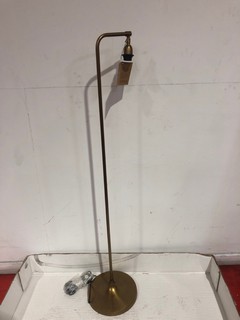 NKUKU MUTURI FLOOR GLASS LAMP ANTIQUE BRASS 147 X 31 X 52CM ML5501 RRP £350