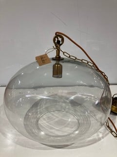 NKUKU OTORO GLASS PENDANT LARGE ROUND 32 X 45CM SKU:OP1502 RRP £250