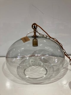 NKUKU OTORO GLASS PENDANT LARGE ROUND 32 X 45CM SKU:OP1502 RRP £250