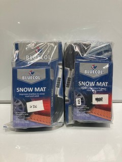 QTY OF ASSORTED ITEMS TO INCLUDE BLUECOL SNOW MAT & BLUECOL SNOW SHOVEL