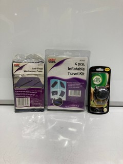 QTY OF ASSORTED ITEMS TO INCLUDE AIR WICK CAR FRESHENER & UNIVERSAL DOOR GUARDS