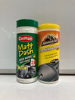 QTY OF ASSORTED ITEMS TO INCLUDE ARMORALL DASHBOARD WIPES & CARPLAN MAT DASH WIPES