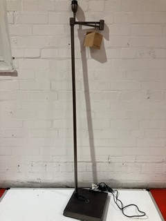 NKUKU KARA STANDING LAMP AGED BRONZE LARGE ADJUSTABLE APPROX 1456 X 38 X 37CM KL0602 RRP £350