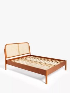 JOHN LEWIS RATTAN KING SIZE BED FRAME, CHERRY RRP £829