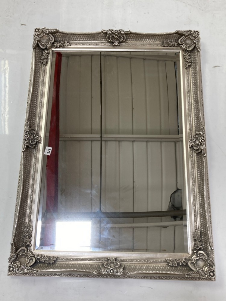 ABBEY 111 X 81CM FRAMED RECTANGLE MIRROR IN SILVER - RRP £239