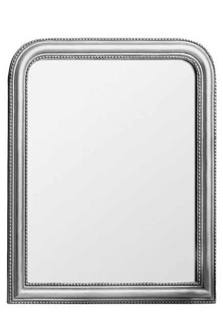 APPROX 80 X 105CM ARCH MIRROR IN SILVER