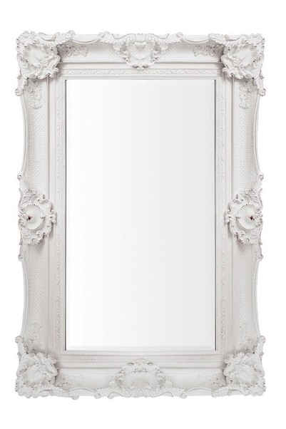 APPROX 78 X 120CM WALL HUNG MIRROR IN WHITE