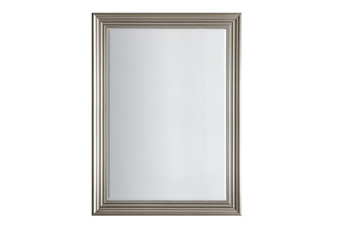 APPROX 64 X 79CM FRAMED MIRROR IN SILVER