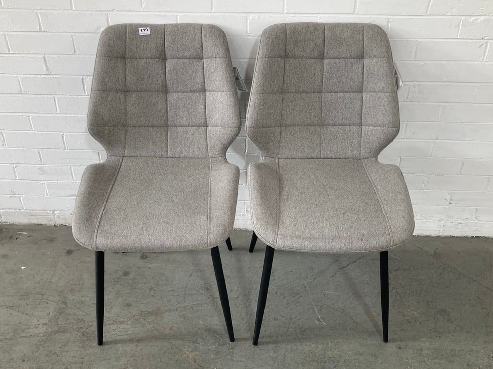 MANFORD DINING CHAIR SET OF 2 IN GREY - RRP £280