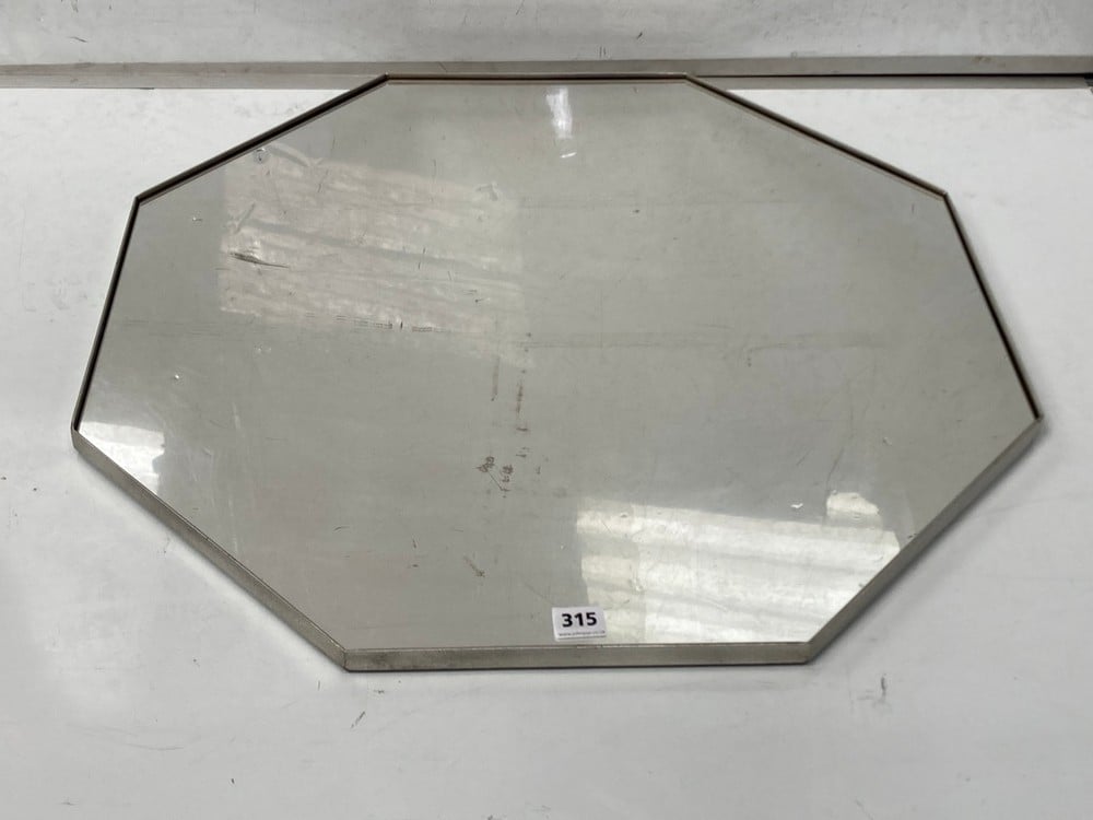 BOWIE MIRROR IN SILVER 800 X 800MM - RRP £299