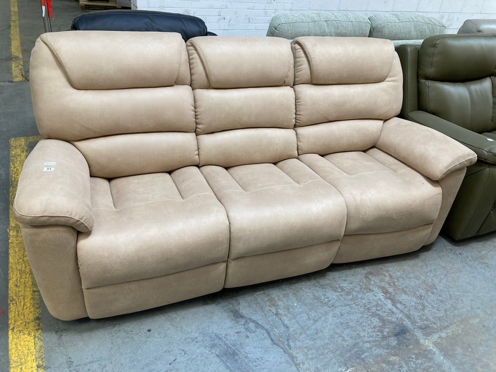 LA-Z-BOY STATEN 3 SEATER POWER RECLINER SOFA IN ALTARA PUTTY