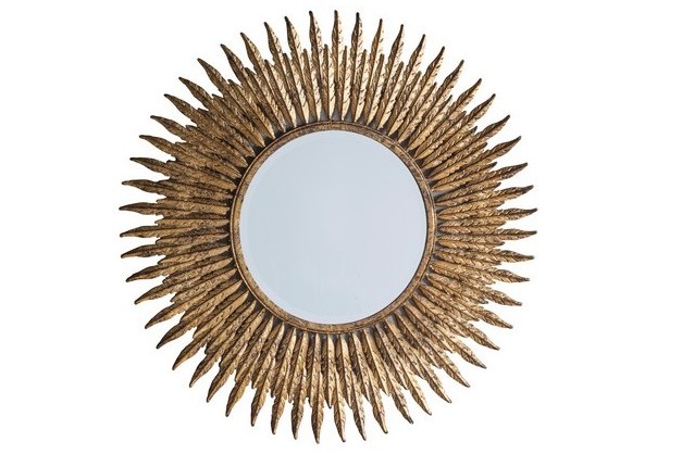 QUILL MIRROR IN GOLD 620 X 620MM - RRP £120