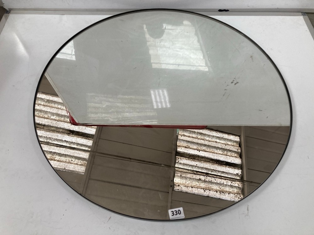 BOWIE ROUND MIRROR IN BLACK 800 X 800MM - RRP £299