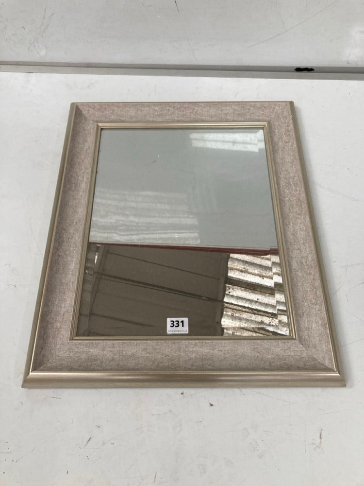 FREEMAN RECTANGLE MIRROR IN SILVER 500 X 600MM - RRP £90