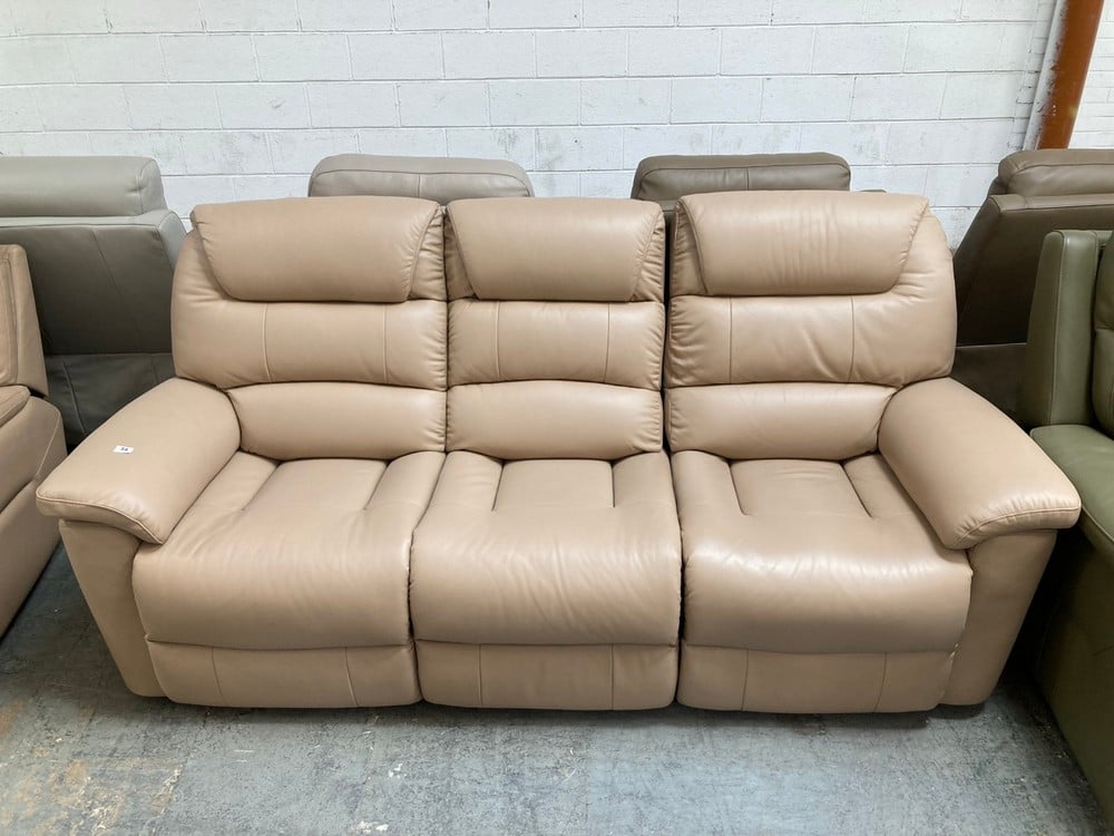 LA-Z-BOY 3 SEATER STATEN POWER RECLINER SOFA IN EARTH - RRP £2849