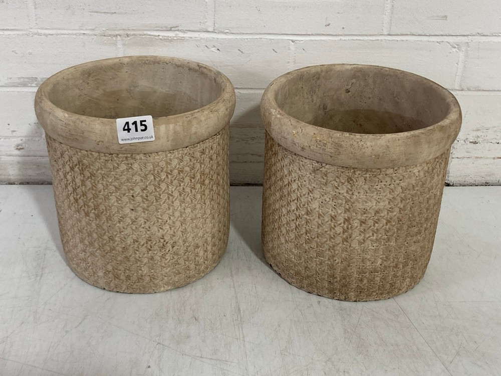 SET OF 2 SMALL PLANTERS IN NATUAL