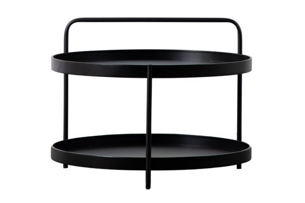 SENNEN COFFEE TABLE BLACK 650X650X500MM (686719) - RRP £174.95