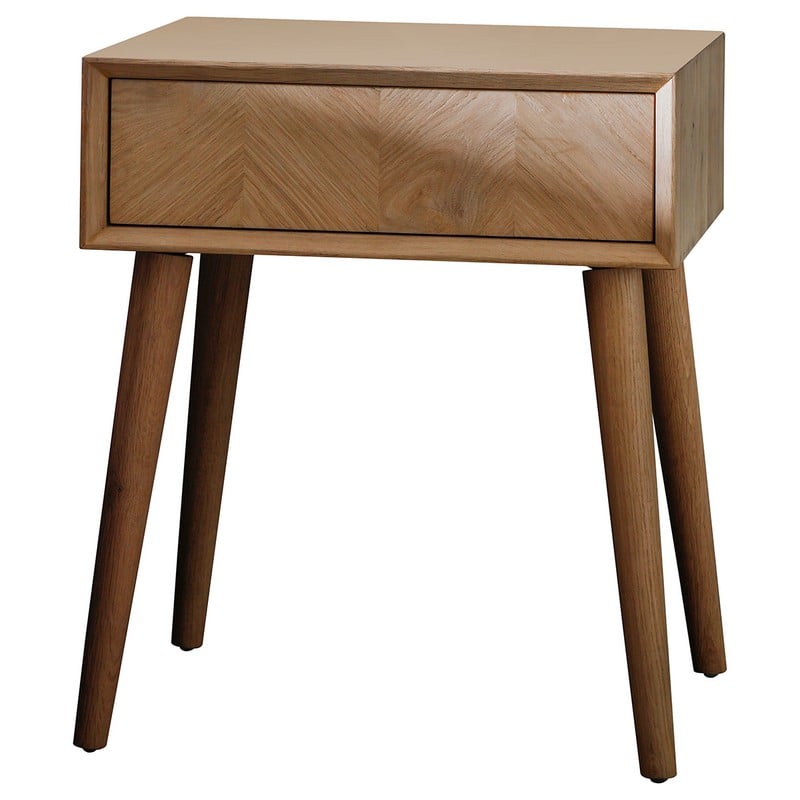 MILANO 1 DRAWER SIDE TABLE 500X450X600MM - (243018) - RRP £375