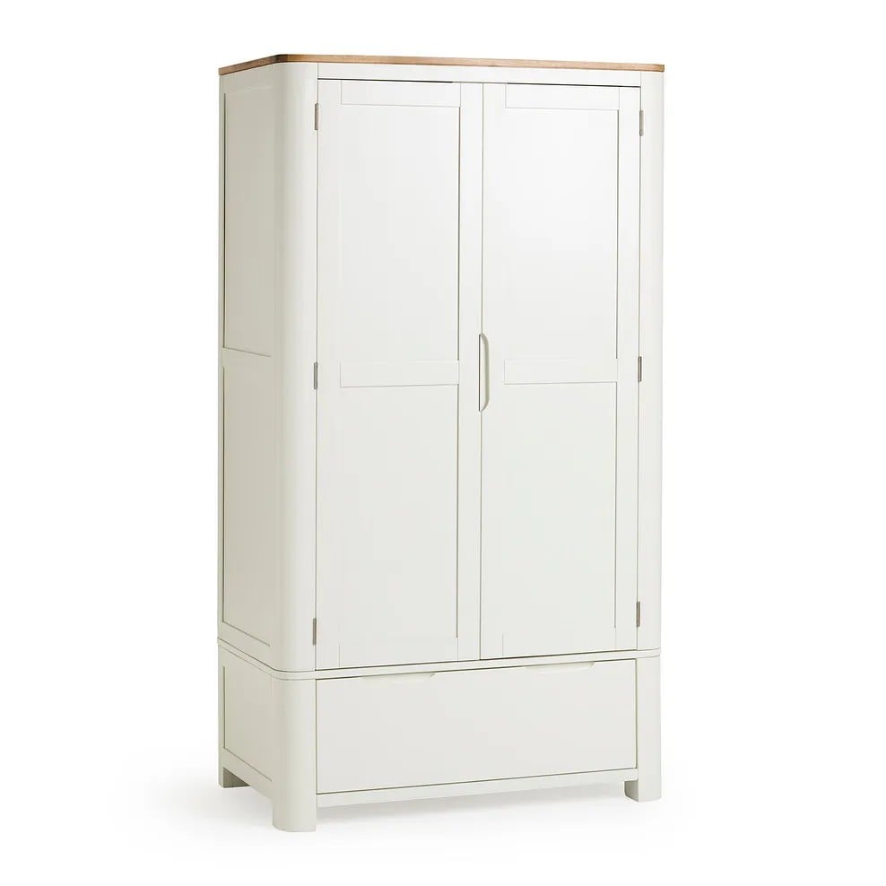 HOVE NATURAL OAK AND PAINTED DOUBLE WARDROBE - MODEL NO. HOW001 - RRP £999.99