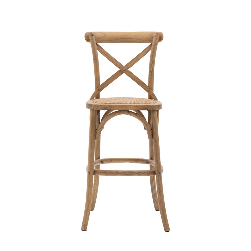 CAFE STOOL NATURAL/RATTAN (2PK) - (872693) - RRP £749.95