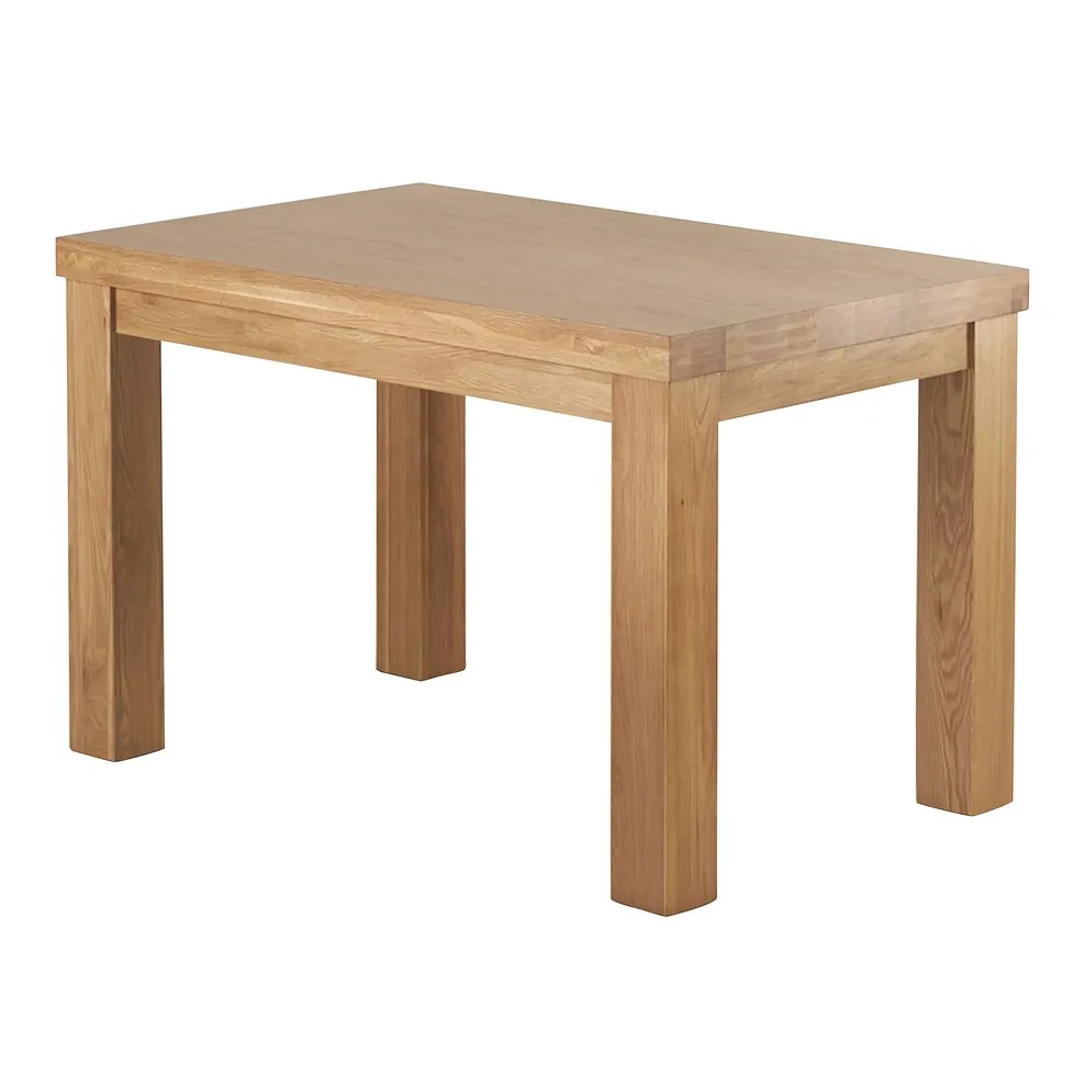 CONTEMPORARY CHUNKY 4FT OAK DINING TABLE - MODEL NO. QBPL1200 - RRP £769.99