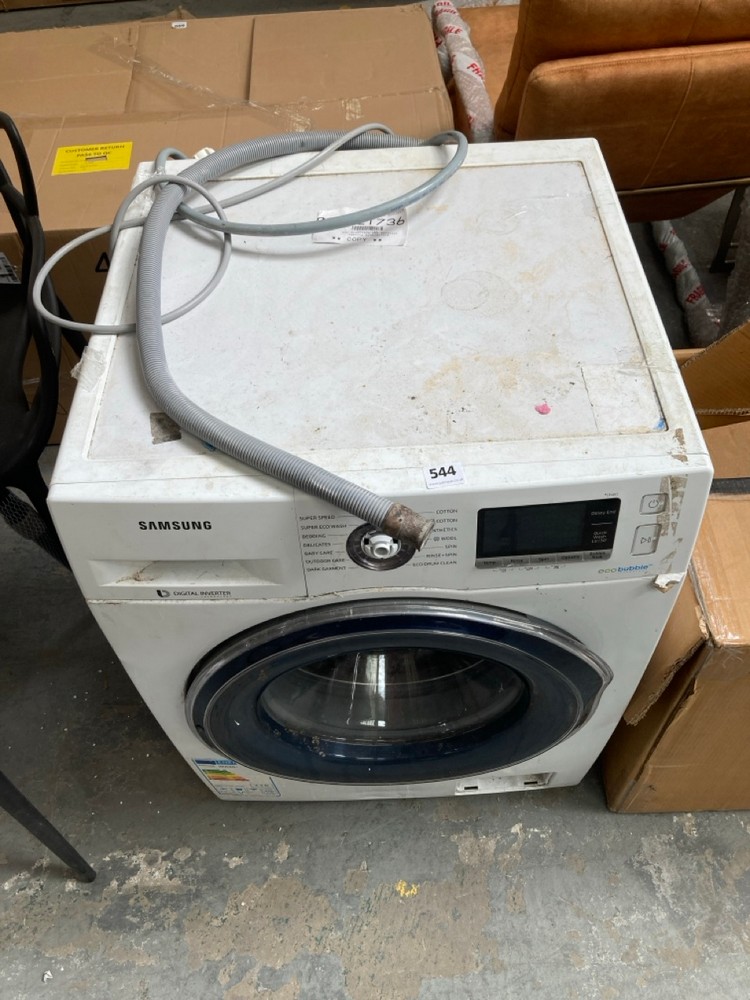 SAMSUNG WASHING MACHINE 8KG IN WHITE - MODEL NO. WW80J6410CW