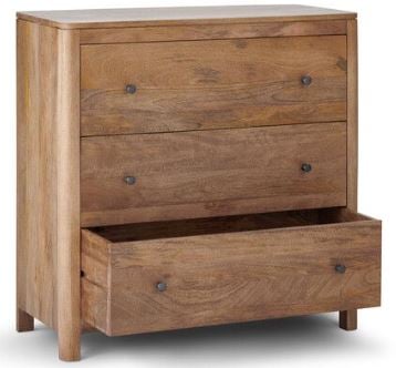 LYLA SOLID MANGO WOOD 3 DRAWER CHEST - MODEL NO. SH-LLA121 - RRP £549.99