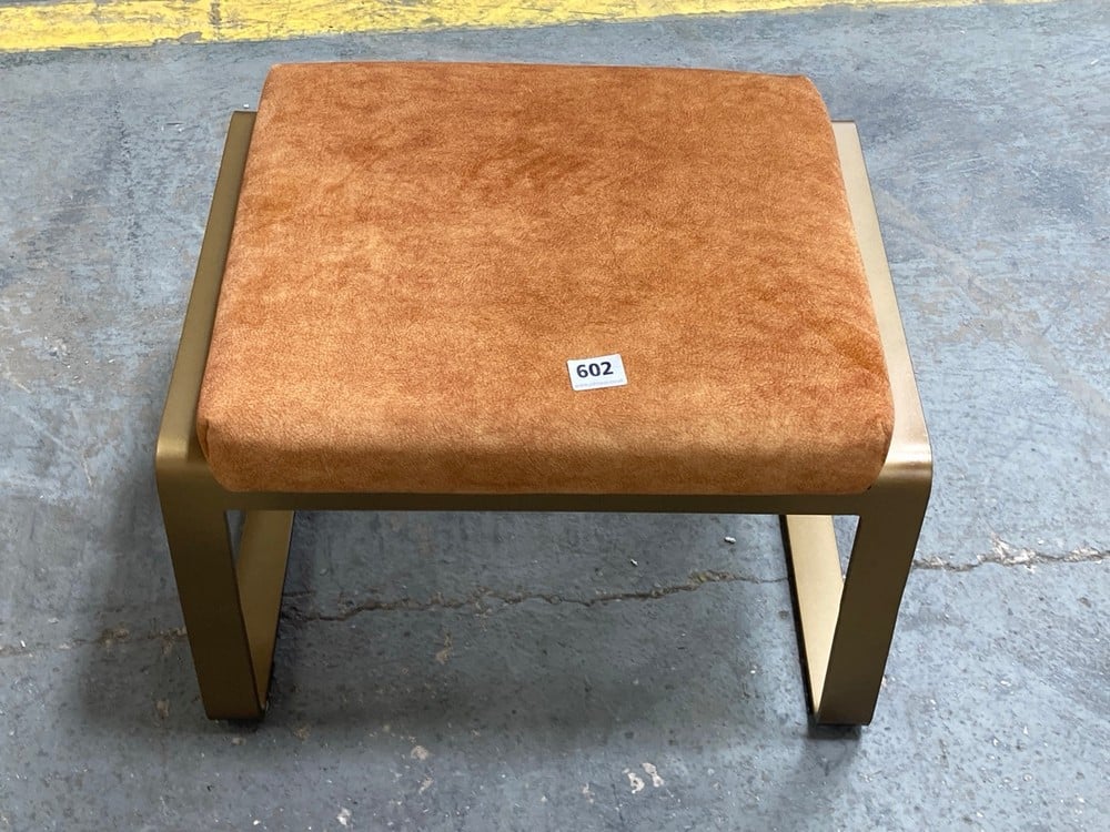 FABIEN FOOTSTOOL OCHRE 500X430X360MM - SKU: 253017 RRP £275