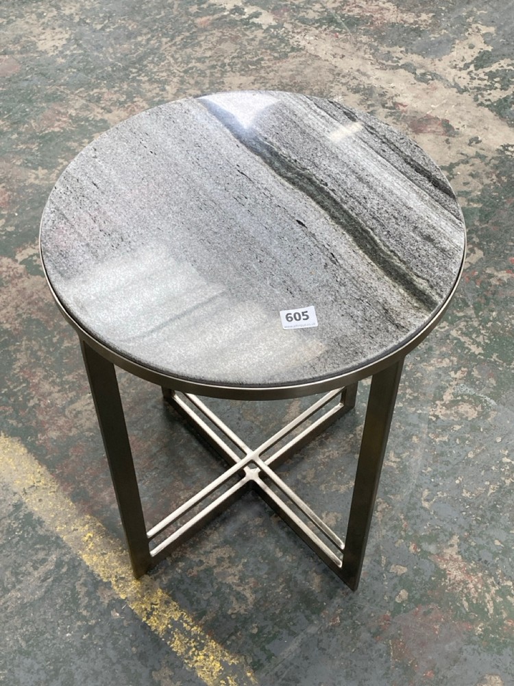 NECTON SIDE TABLE (392122) IN MARBLE / IRON - RRP £299