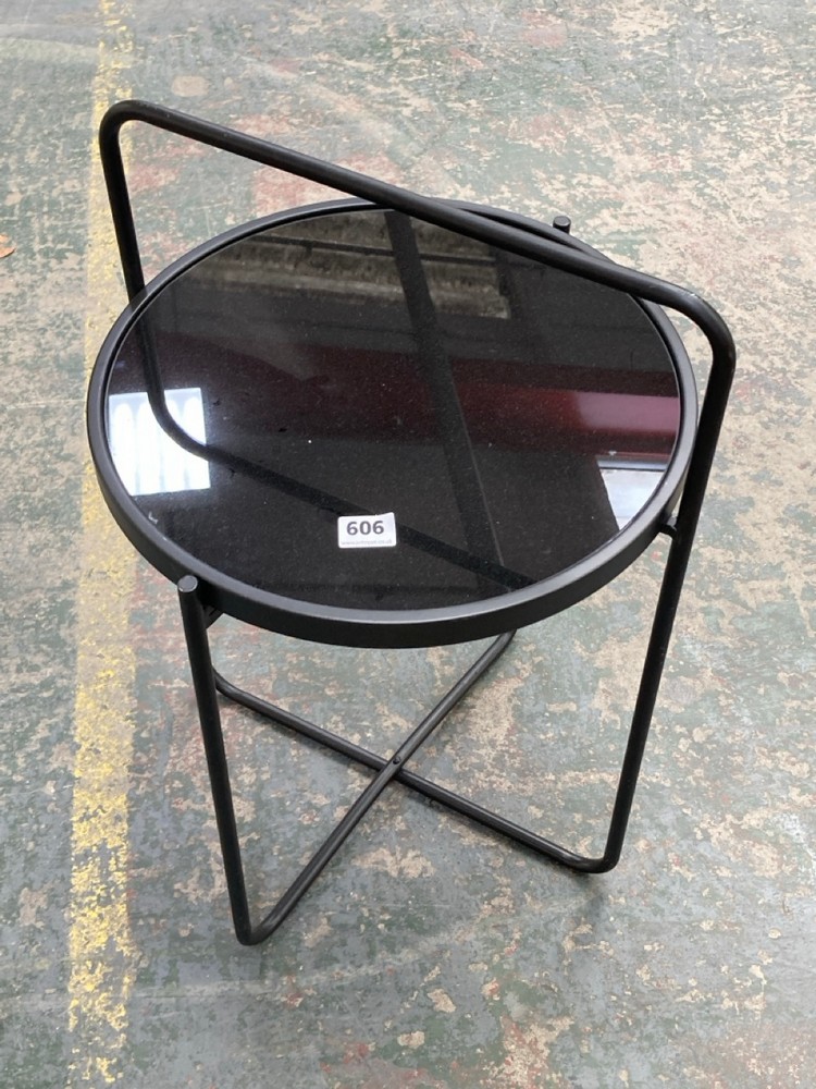 FAWLEY SIDE TABLE BLACK 435X435X650MM - SKU: 686894 RRP £99.95