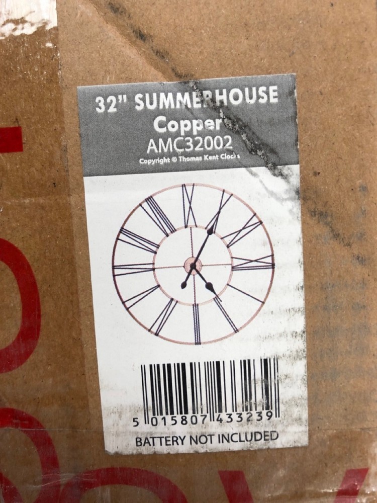 32" SUMMER HOUSE GRAND CLOCK COPPER - SKU: 433239